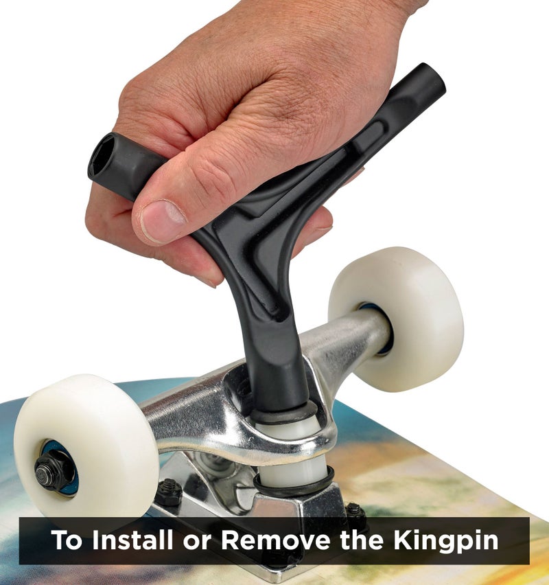 RADECKAL All in One Skate Tool, T Tool, Y Tool for Skateboards, Longboards, Mini Skateboards, and Cruisers (Silver) - Image 3